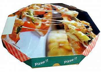 Caixa de pizza fotográfica Caixa de pizza fotográfica