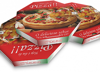 Caixa de pizza fotográfica Caixa de pizza fotográfica