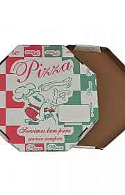 Caixa de pizza oitavada personalizada fotográfica Caixa de pizza oitavada personalizada fotográfica