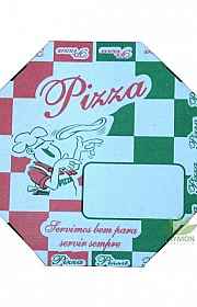 Caixa de pizza oitavada personalizada Caixa de pizza oitavada personalizada