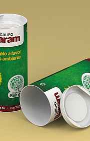 Embalagem cilíndrica de papelão Embalagem cilíndrica de papelão