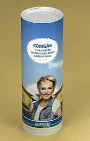 Tubo de papelão com tampa Tubo de papelão com tampa